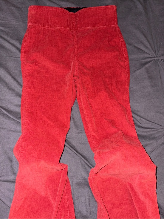 Show Me Your MuMu Pants - Show me your mumu Red Corduroy flare Pants